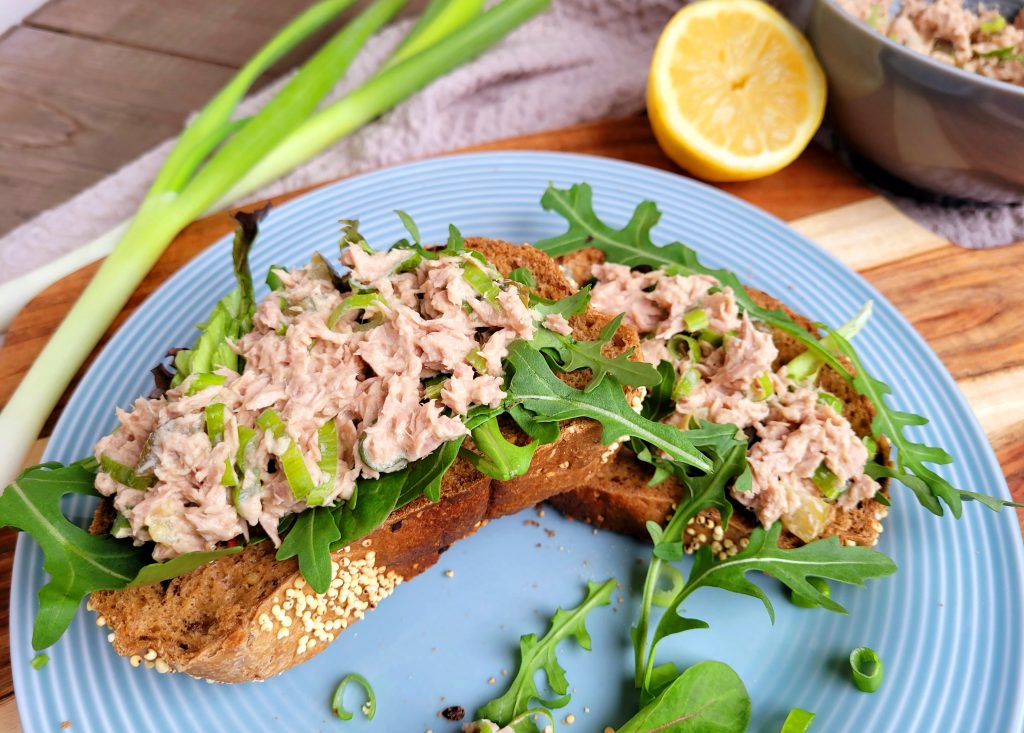 Broodje tonijnsalade (low FODMAP, glutenvrij, lactosevrij)