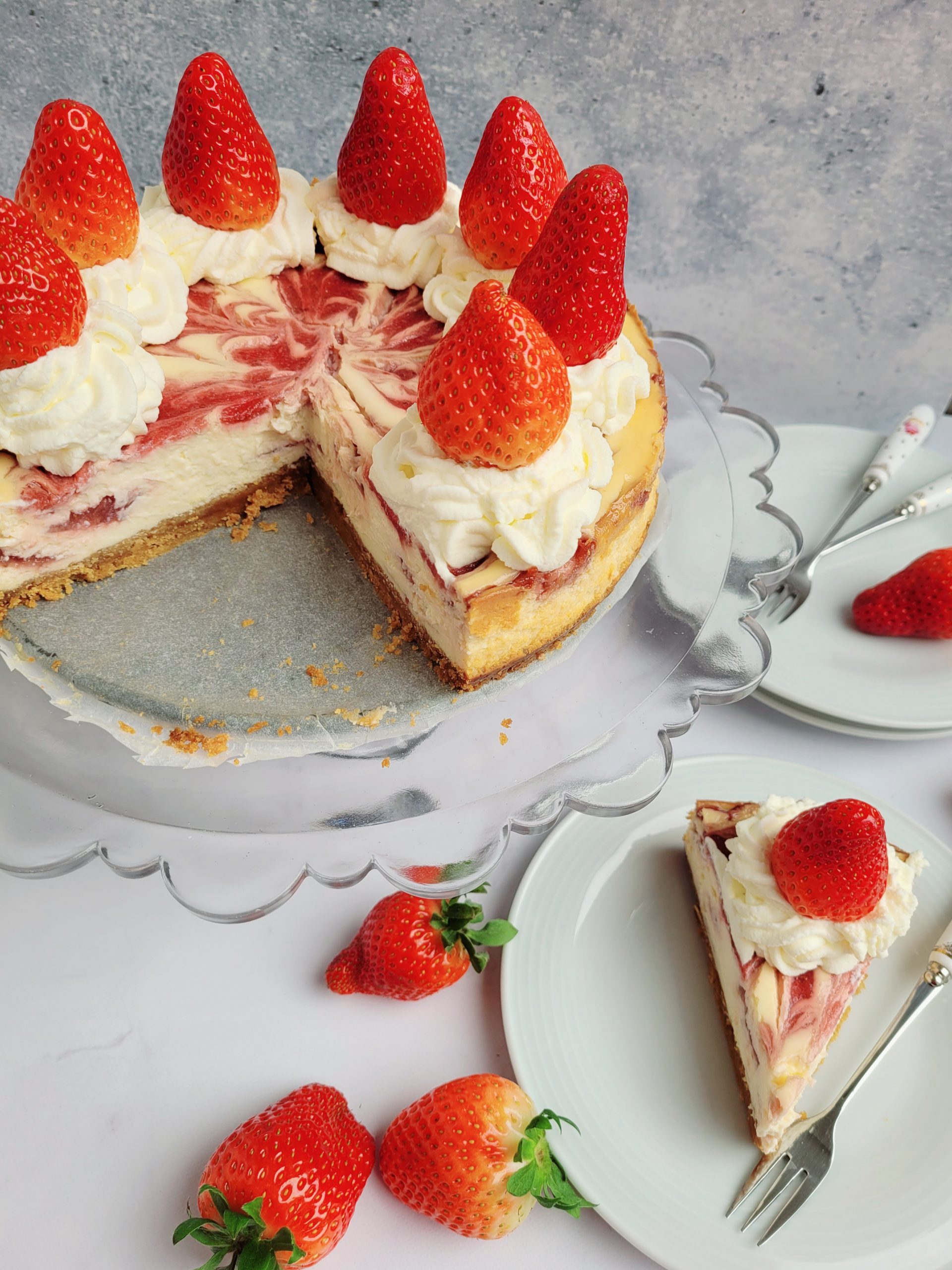 Strawberry cheesecake (low FODMAP, lactosevrij, glutenvrij)