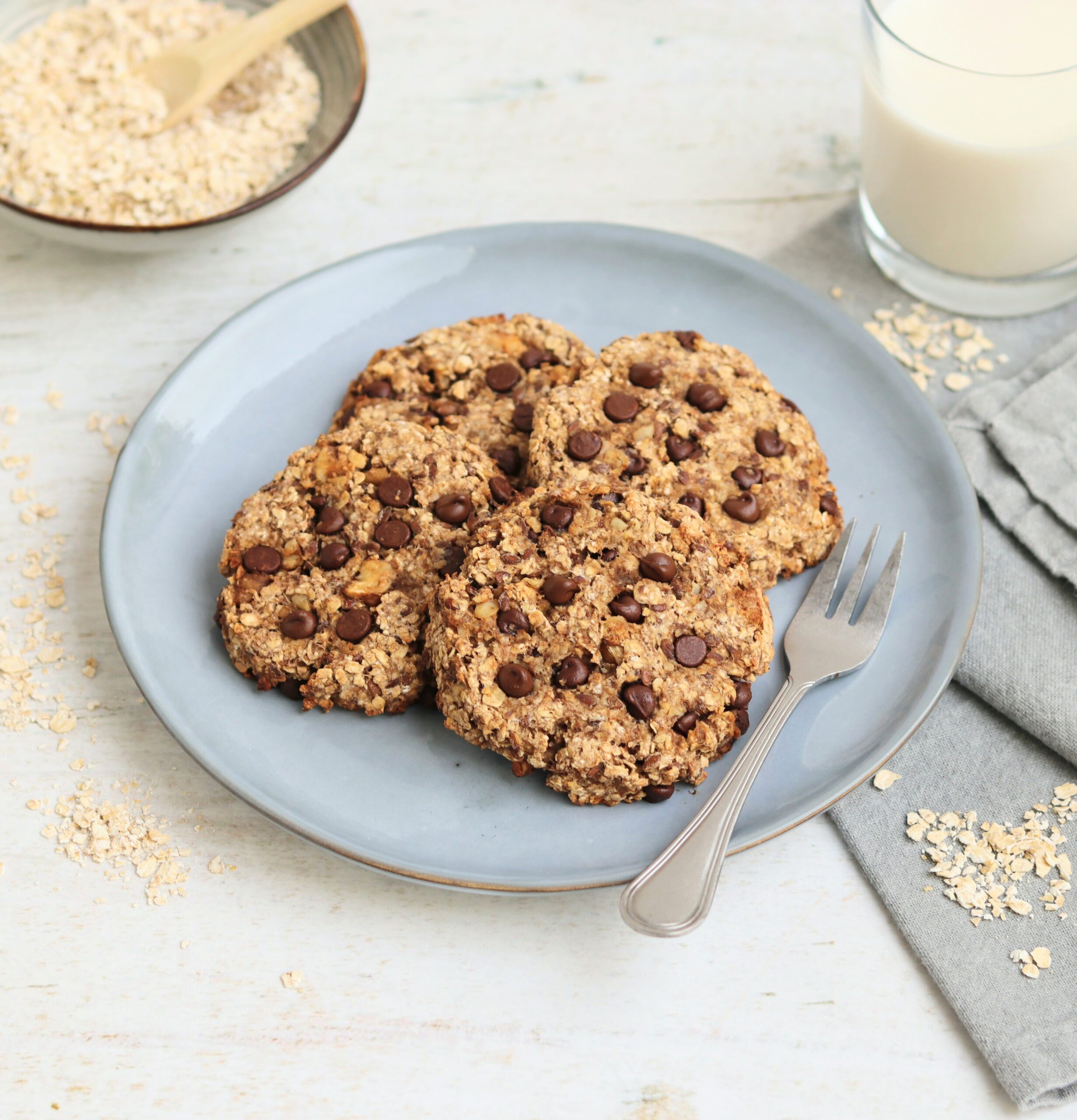 Gezonde breakfast cookies (low FODMAP, glutenvrij, lactosevrij, vegan)